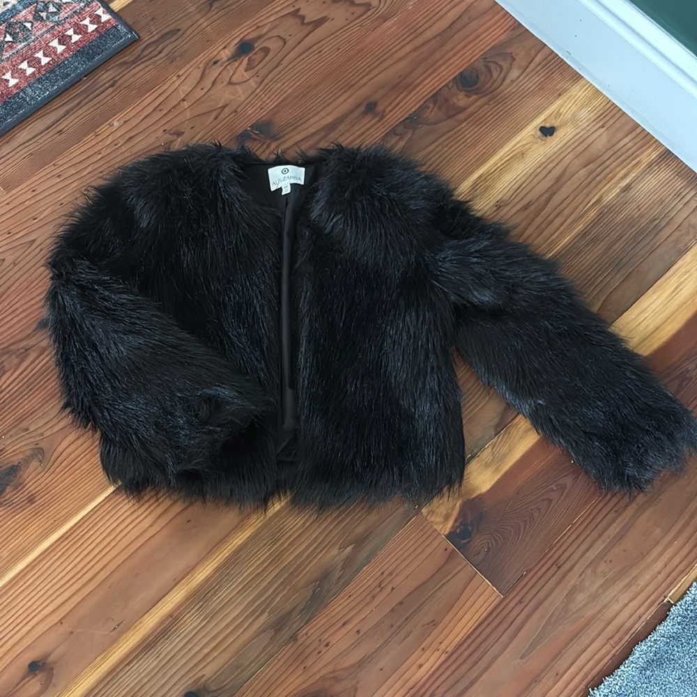 Black Faux Fur Jacket